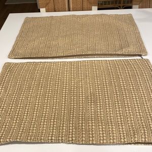 Set of 2 Lumbar Pottery Barn pillow shams